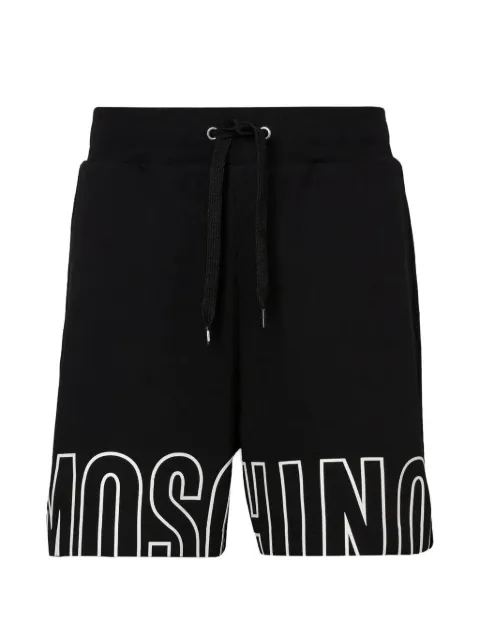 Moschino Costume da bagno con logo e coulisse