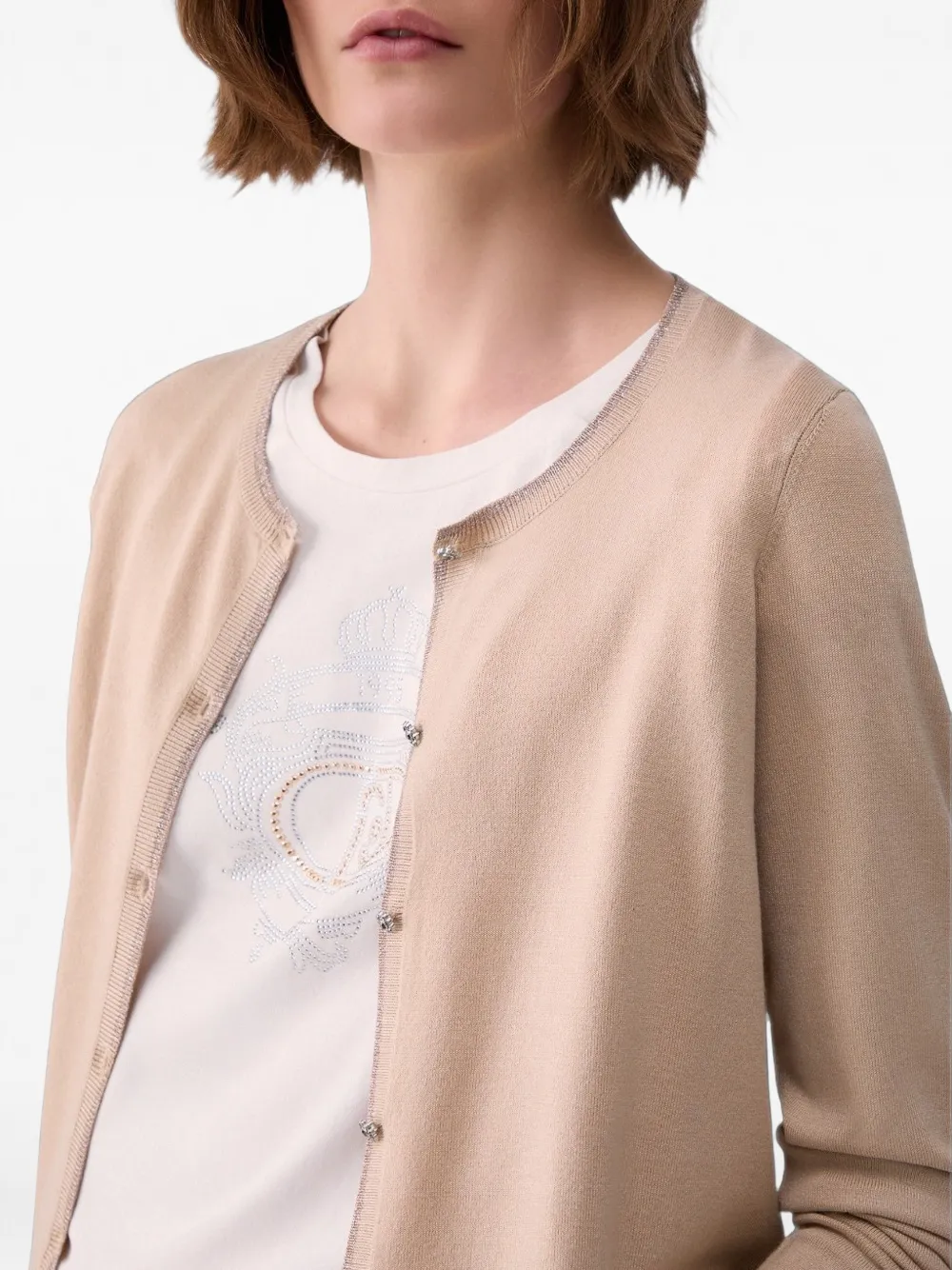 LIU JO Vest met split Beige