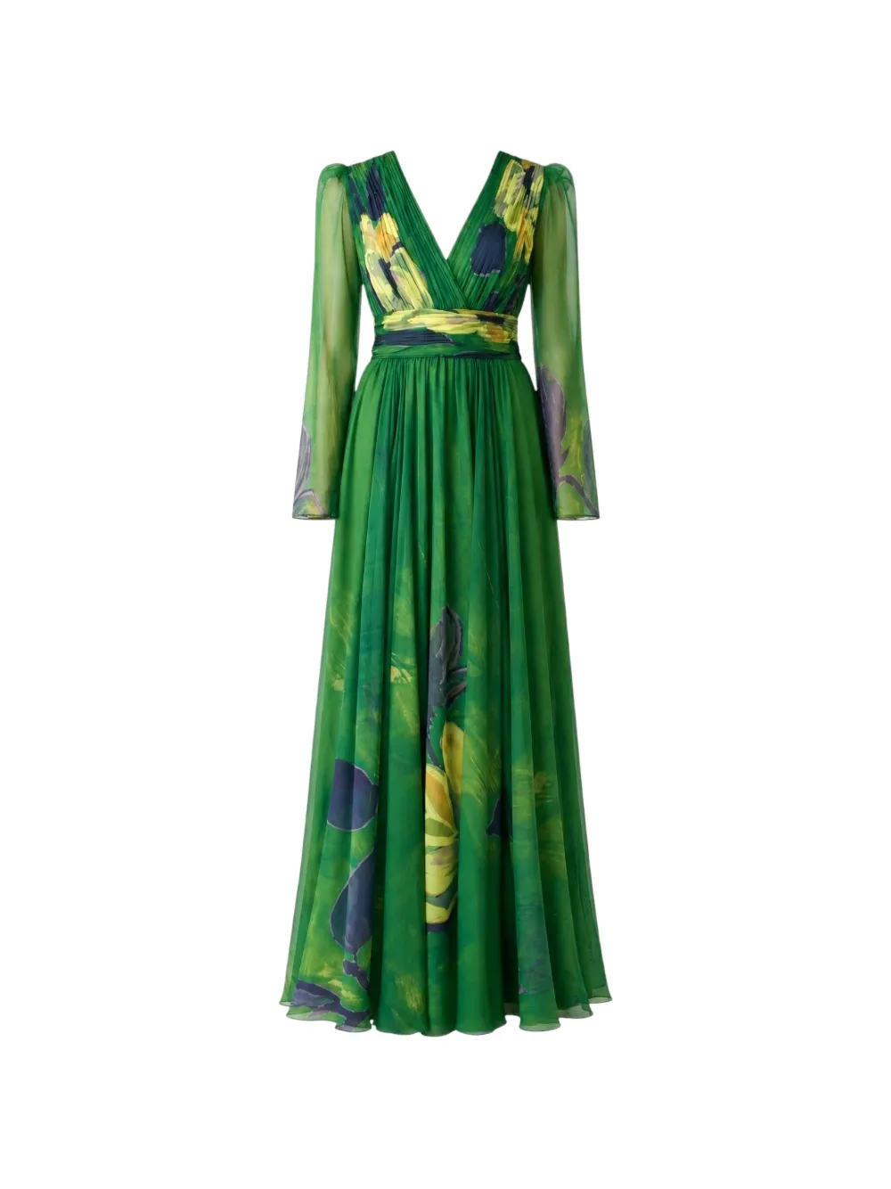 Charo Ruiz Ibiza Abito floral-print pleated maxi dress · 46