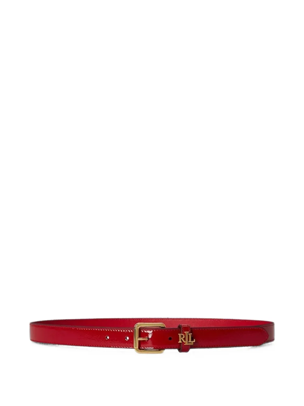 Lauren Ralph Lauren Cintura con placca logo - Rosso