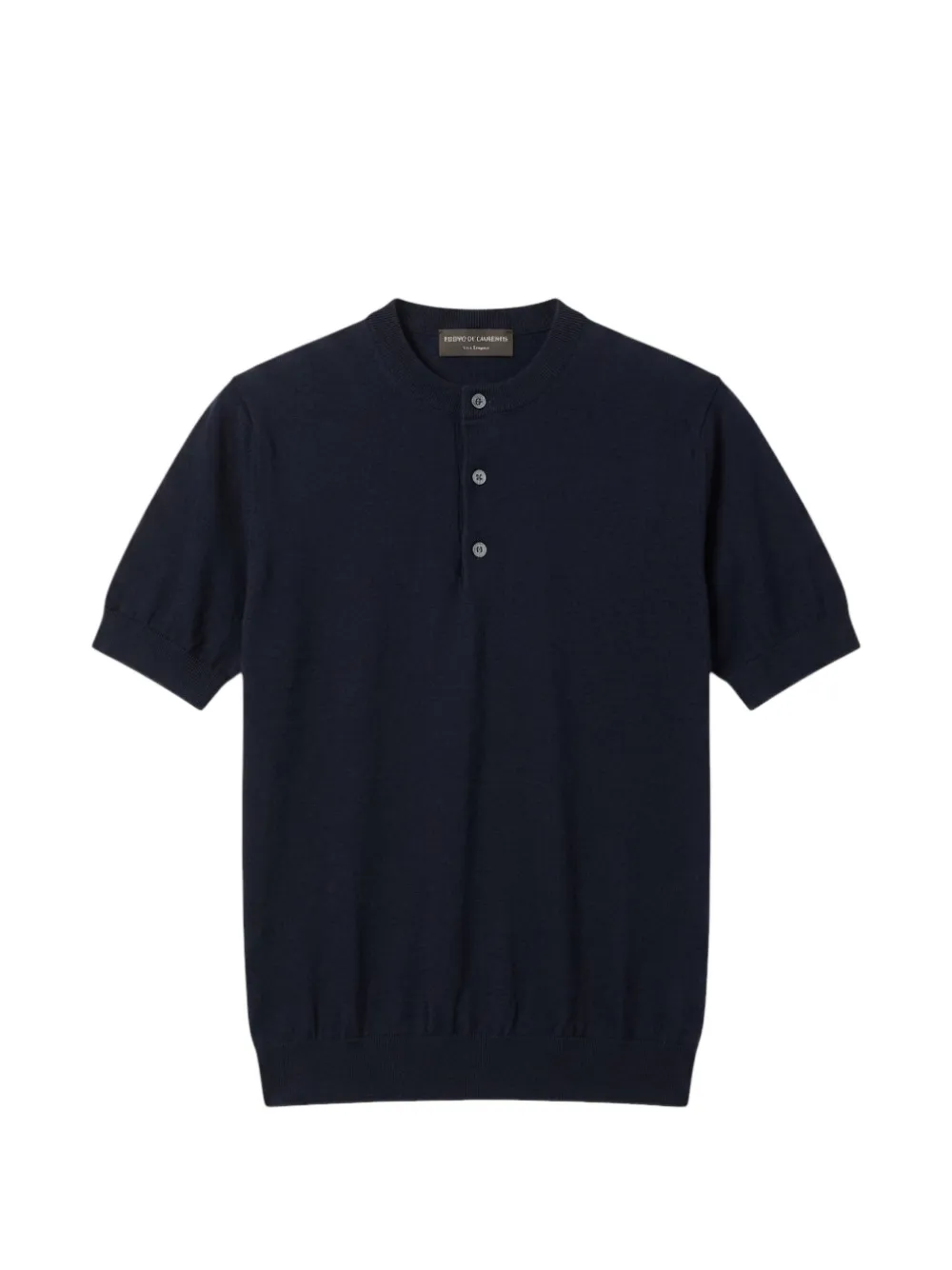 Filippo De Laurentiis Henley gebreid T-shirt Blauw