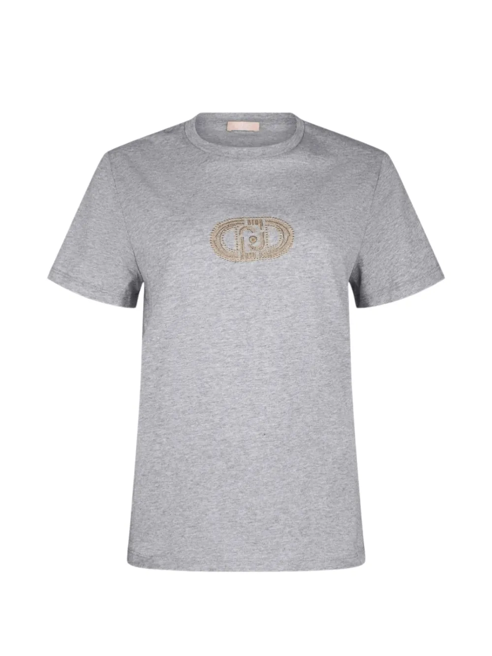 LIU JO T-shirt with appliqués - Grigio