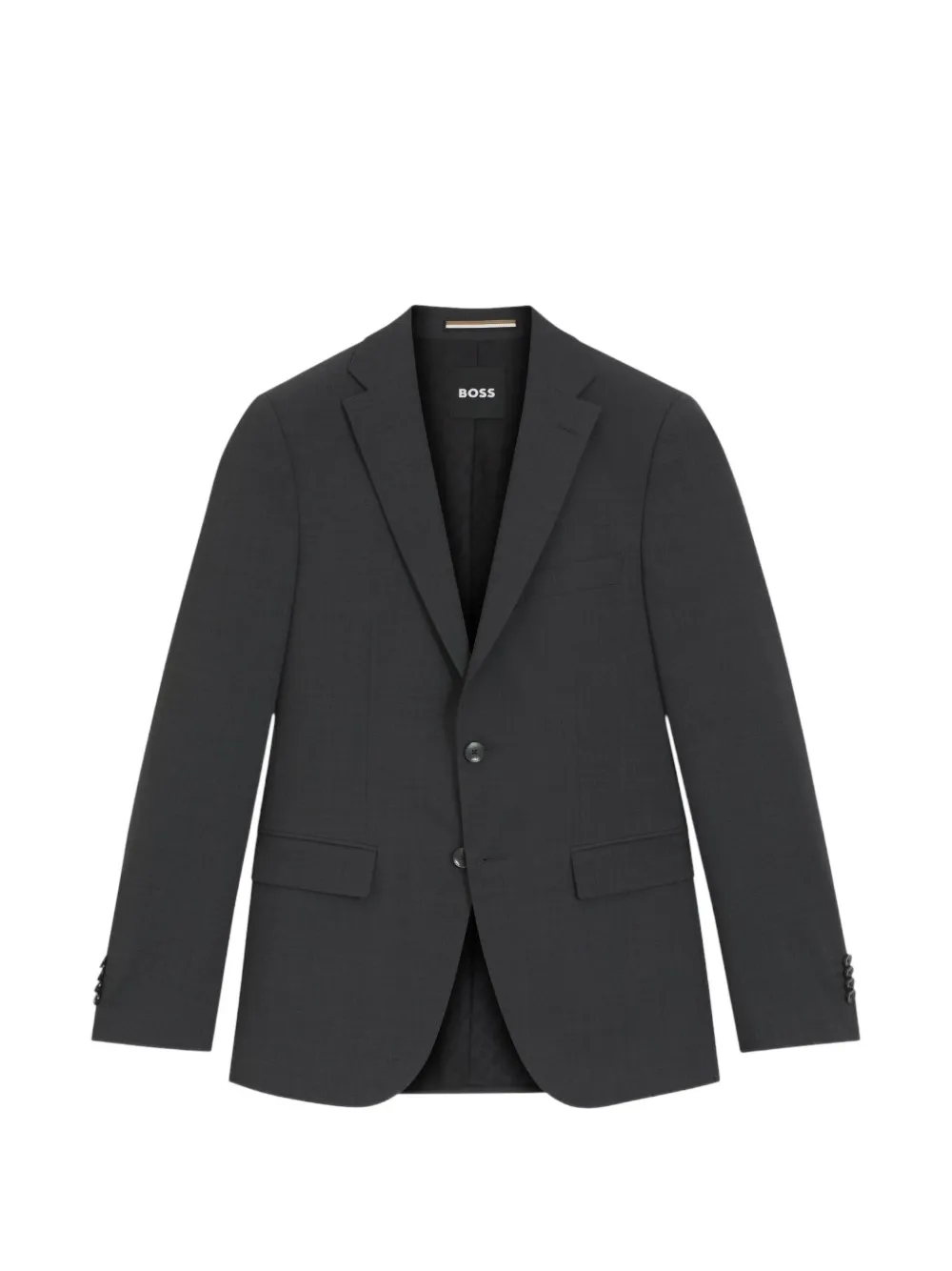 BOSS slim-fit melange jacket - Grau
