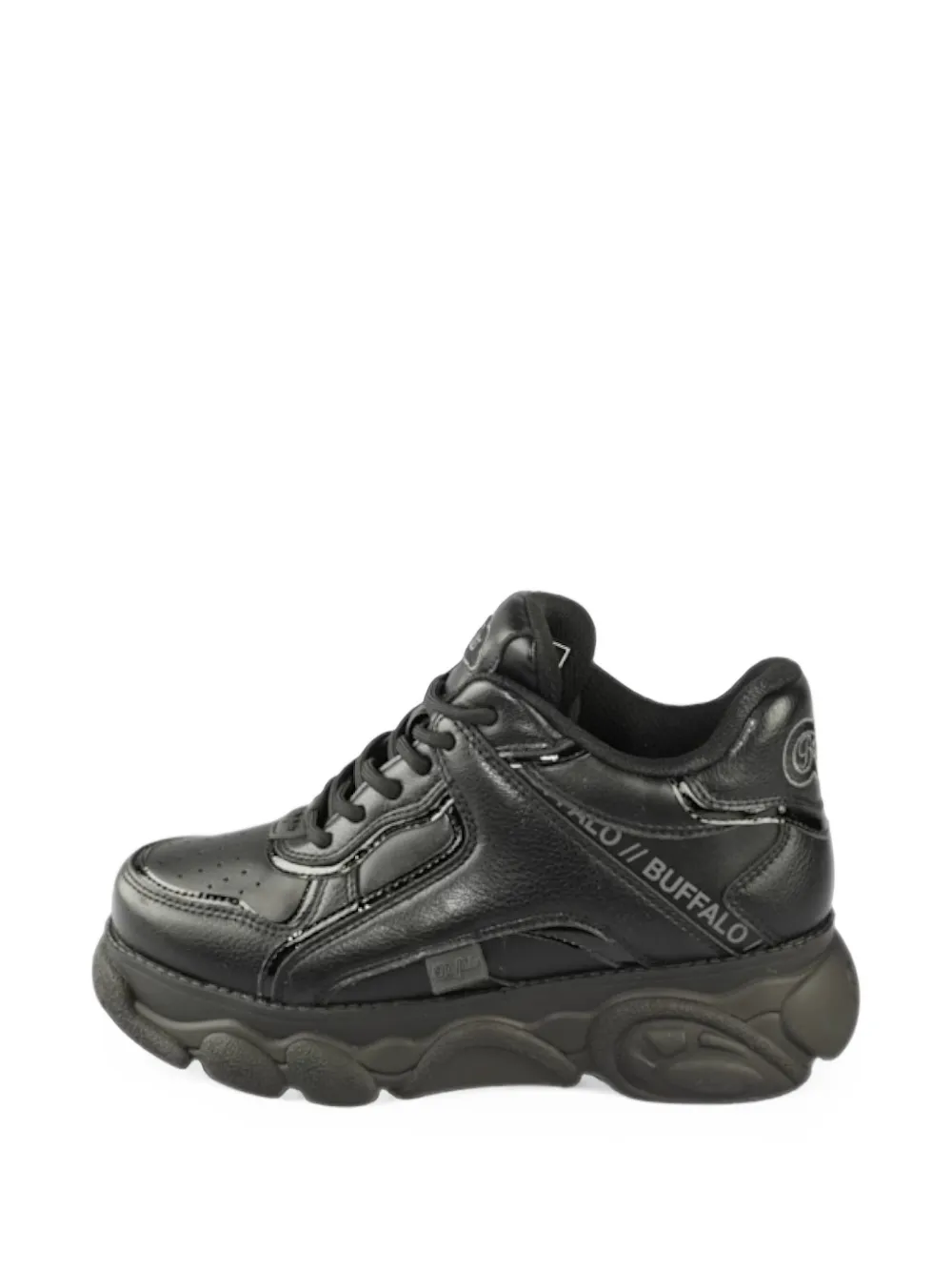 Buffalo Sneakers met plateauzool Zwart