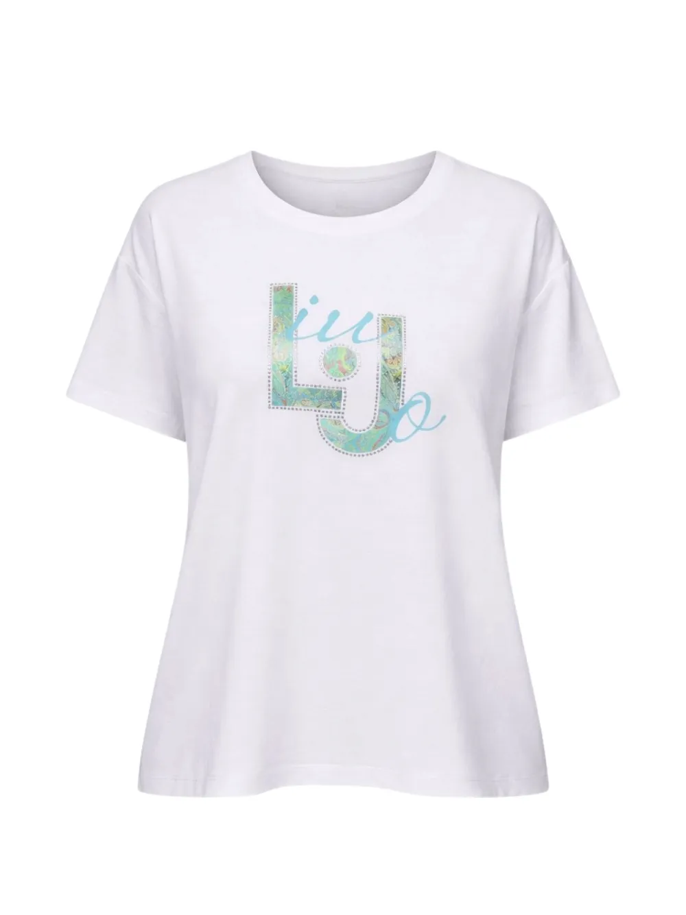 LIU JO T-shirt with printed insert - Bianco