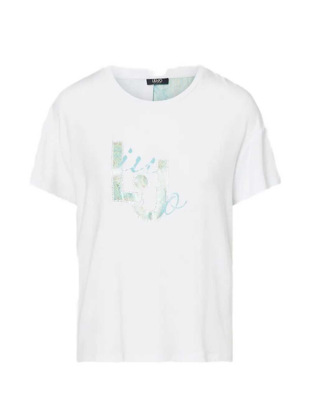 LIU JO T-shirt with printed insert - Bianco