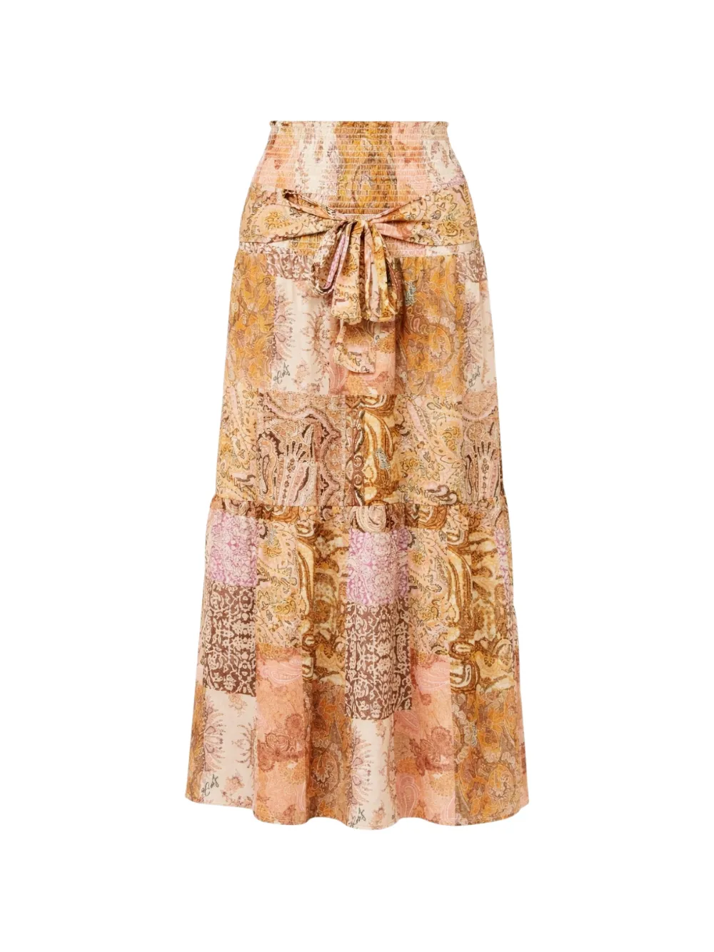 LIU JO patchwork paisley-print skirt - Braun