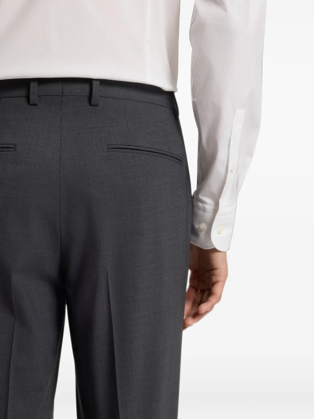BOSS Slim-fit pantalon Grijs