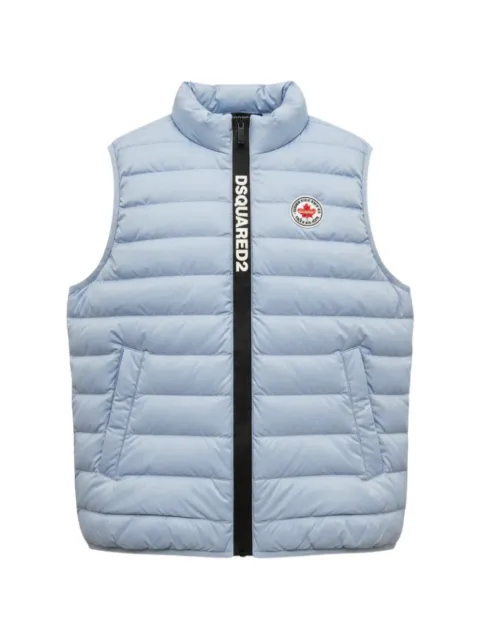 DSQUARED2 KIDS logo-detail quilted gilet