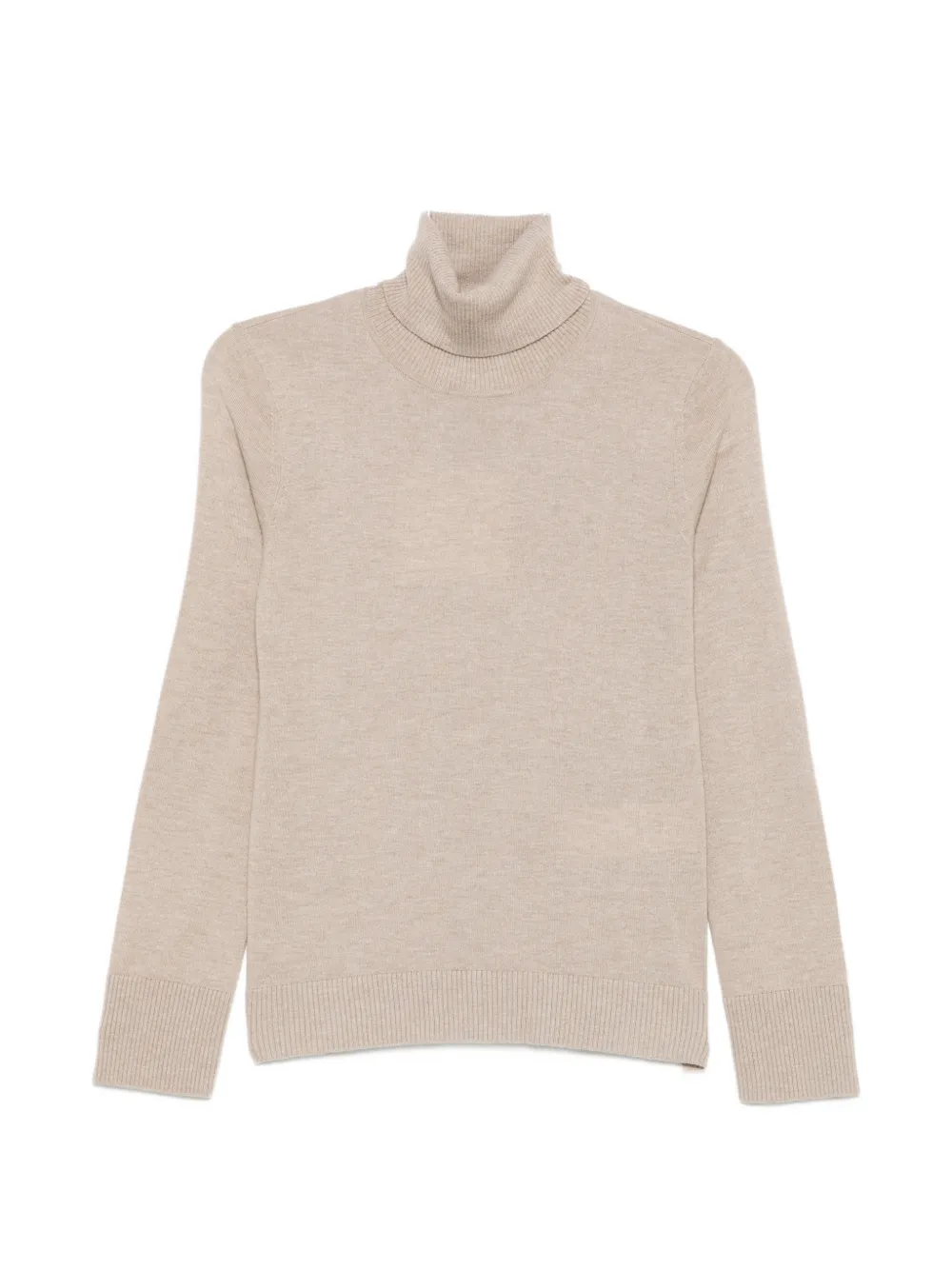 Sportmax elbow-patch roll-neck knit - Nude
