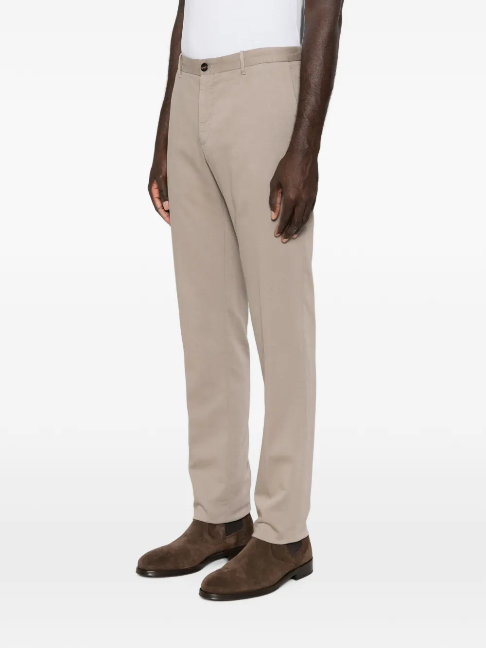 Incotex Broek met zak en riemlus Beige