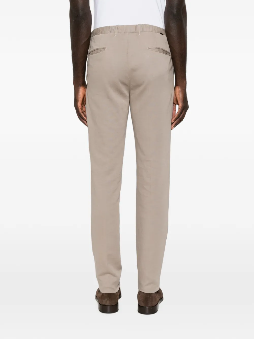 Incotex Broek met zak en riemlus Beige