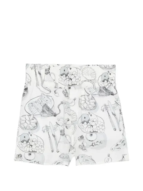 Jacquemus graphic-print high-waisted shorts