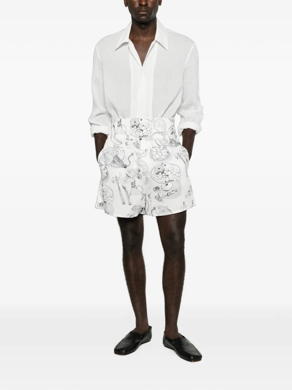 Jacquemus High waist shorts Wit