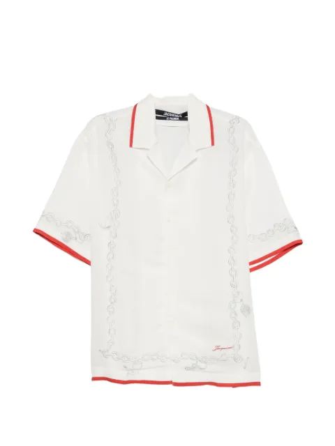 Jacquemus camisa con cadena estampada