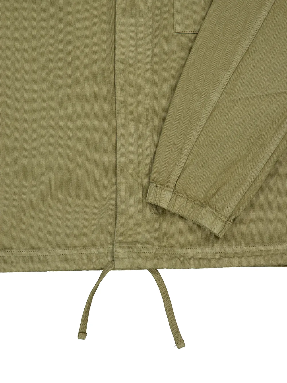 Stone Island 1200014 cotton herringbone overshirt Groen