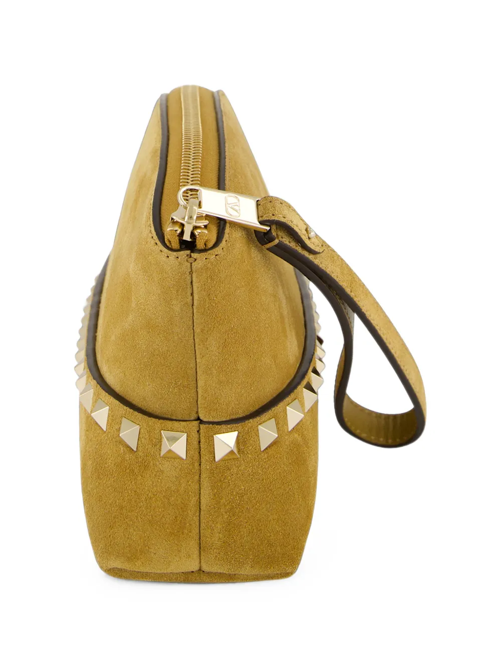 Valentino Garavani Rockstud suède pochette Beige