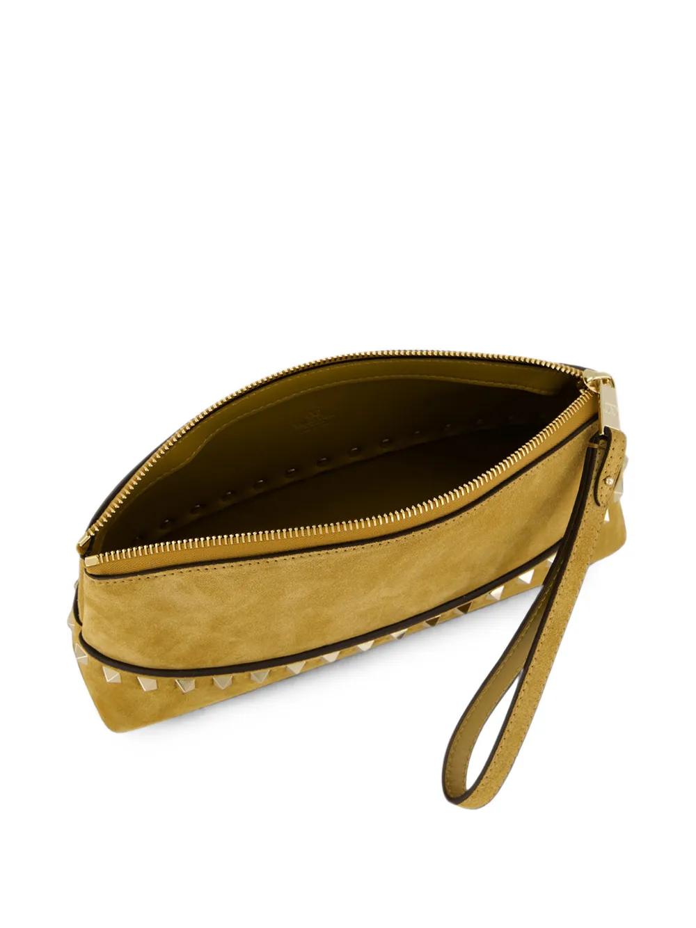 Valentino Garavani Rockstud suède pochette Beige
