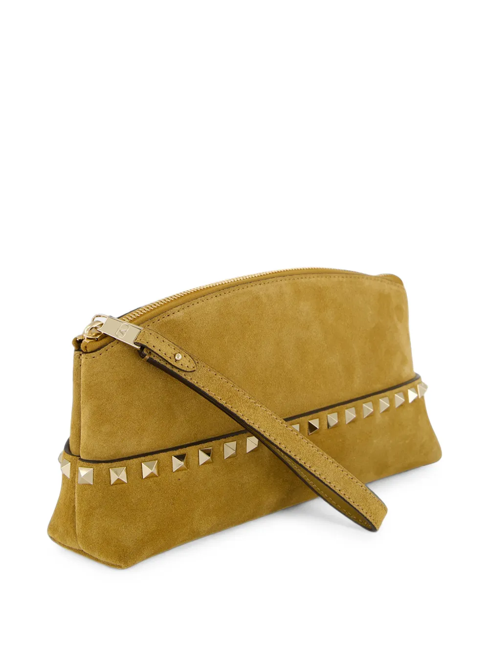 Valentino Garavani Rockstud suède pochette Beige