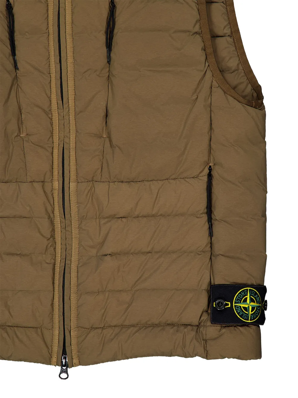 Stone Island Bodywarmer met hoge hals Bruin