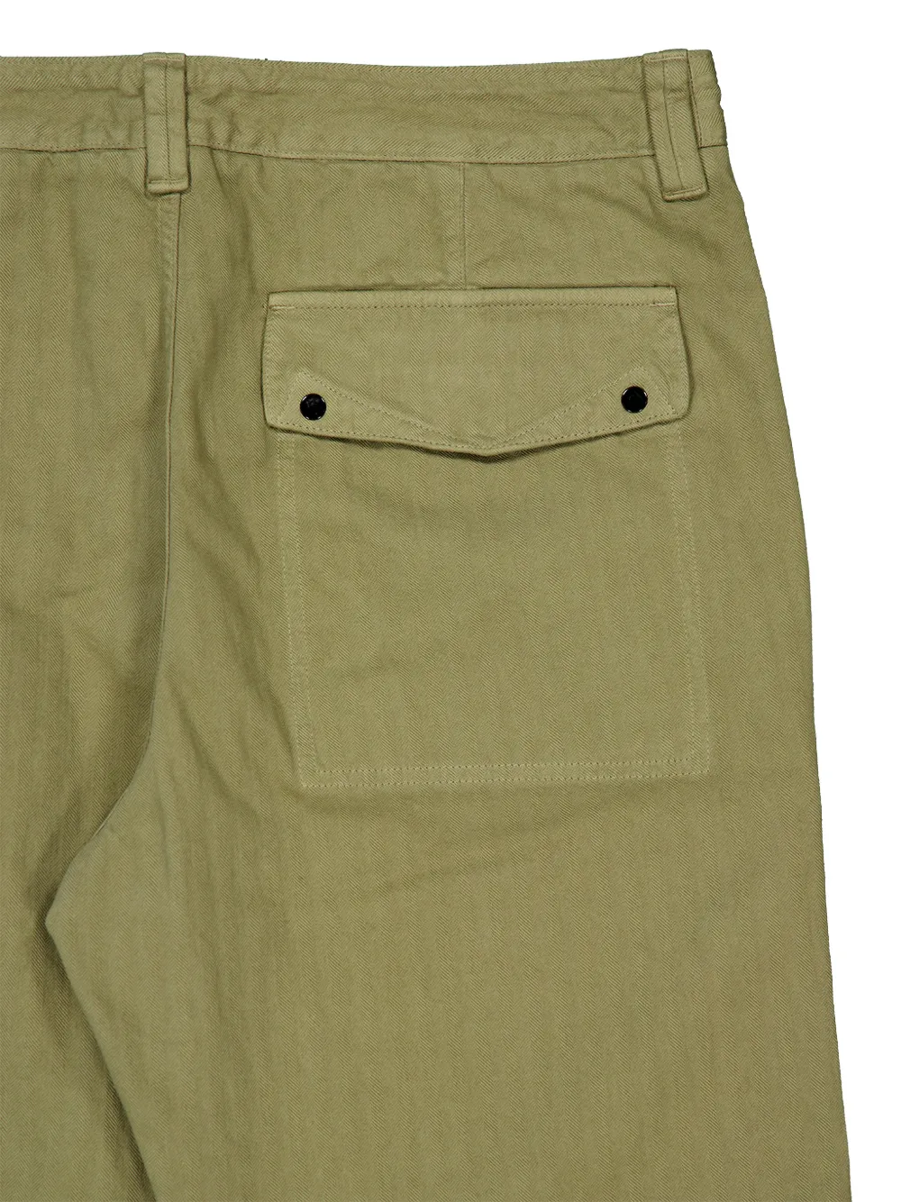 Stone Island 3100052 cotton herringbone chino trousers Groen