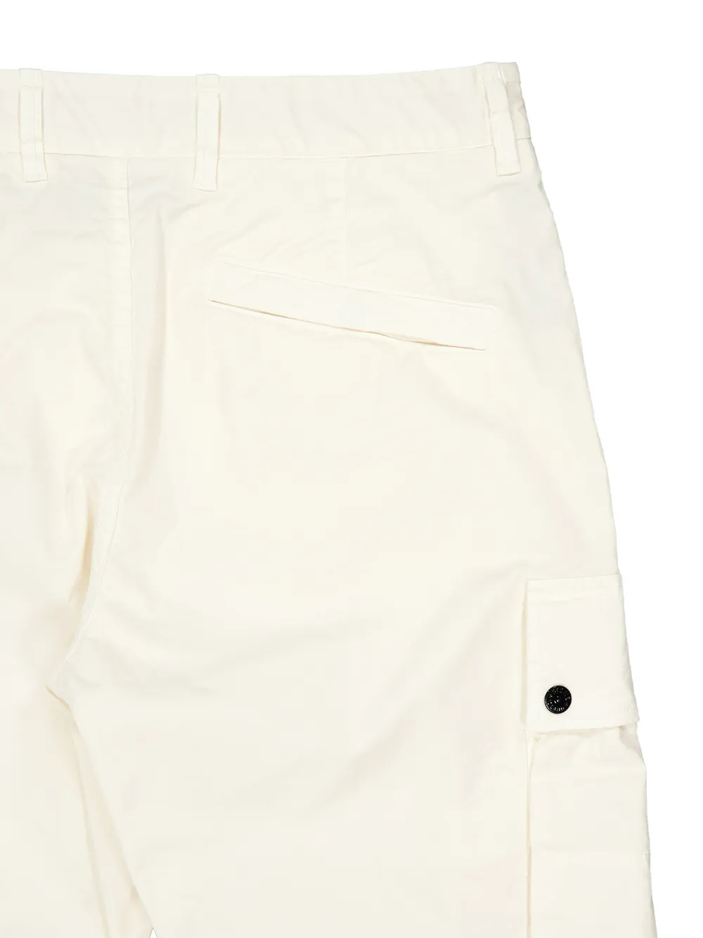 Stone Island L100019 twill shorts van biologisch stretchkatoen Beige