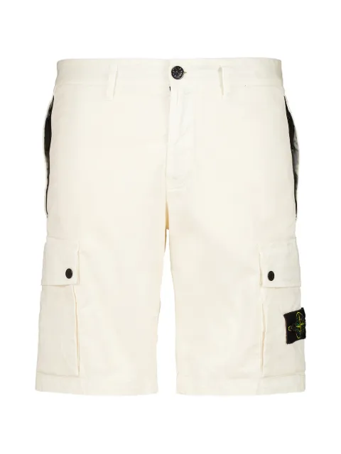 Stone Island L100019 stretch-organic-cotton twill shorts