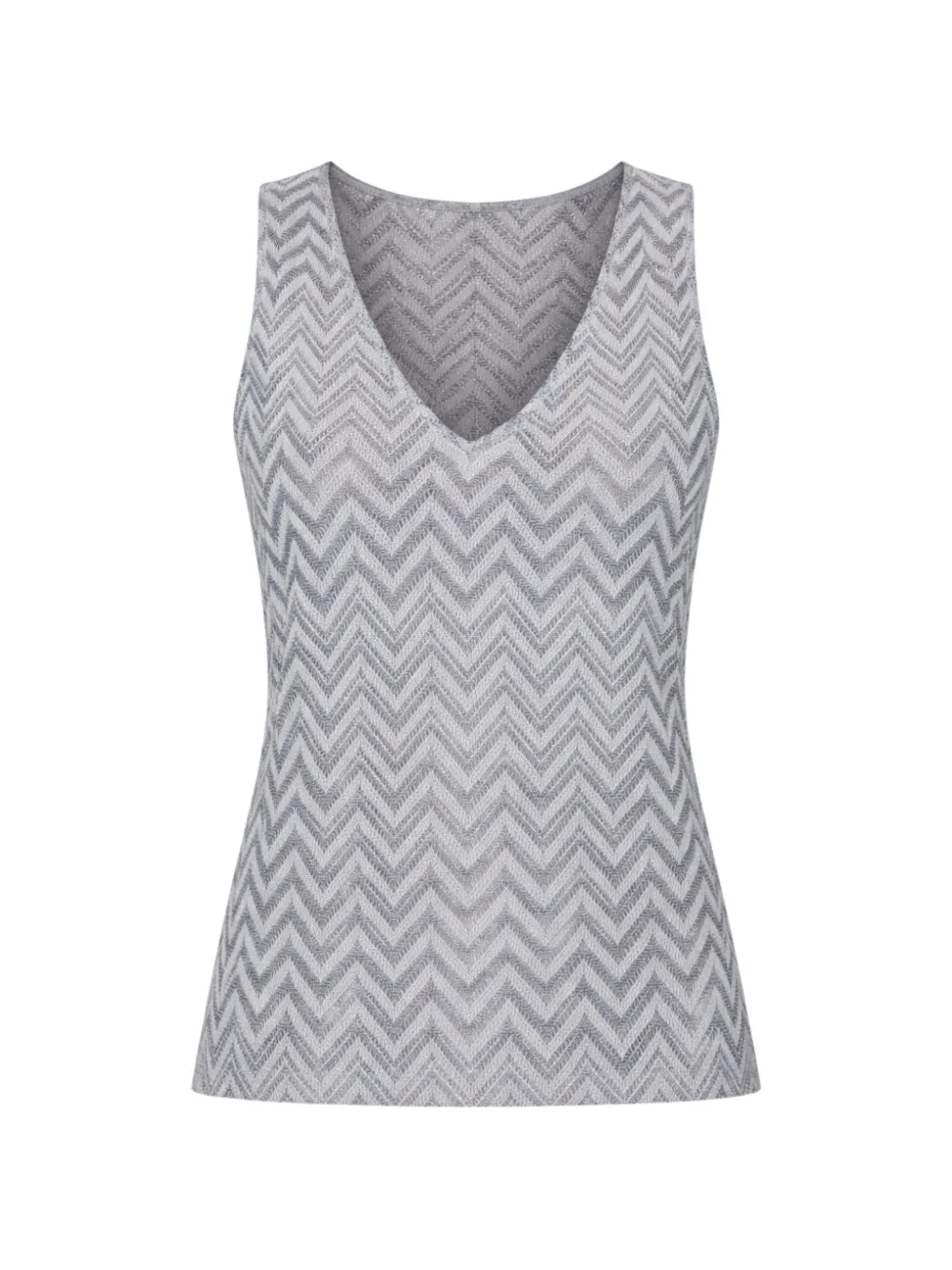 LIU JO Top con motivo chevron - Grigio