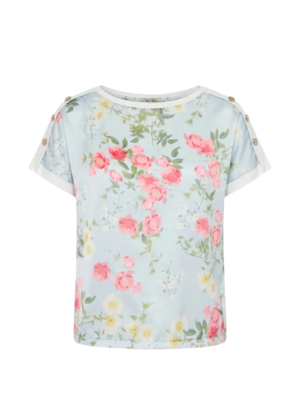 LIU JO T-shirt a fiori - Blu