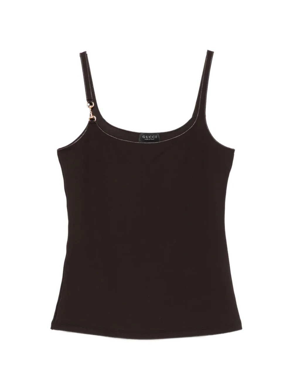 Gucci scoop-neck tank top - Braun