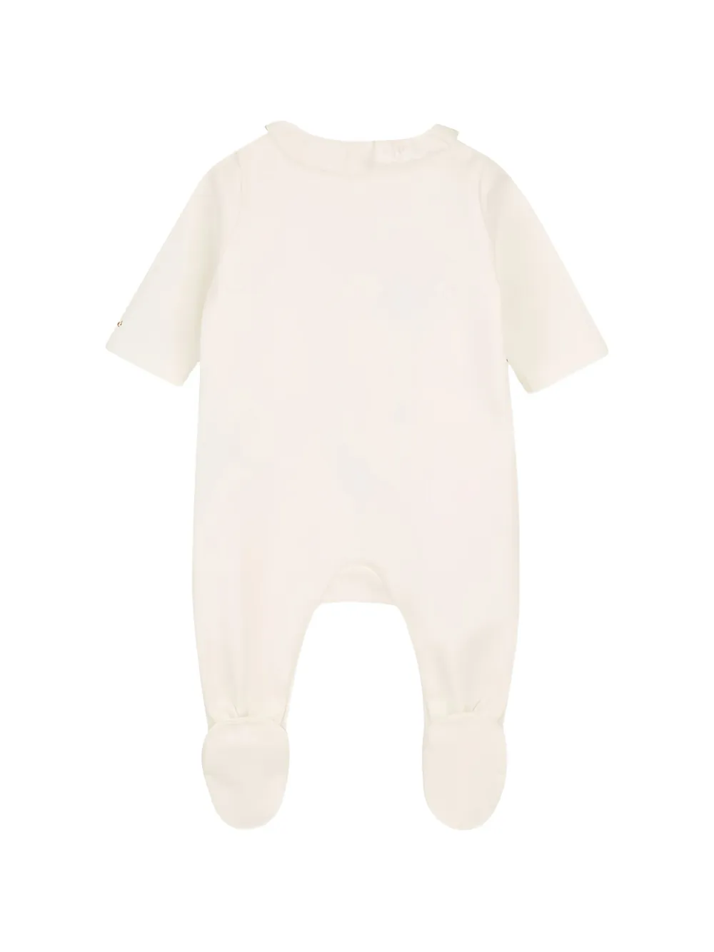 Chloé Kids Romperset met ruches en borduurwerk Beige