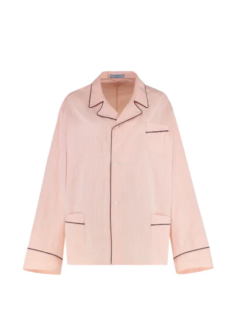 Prada piping-detail pocket-detail shirt