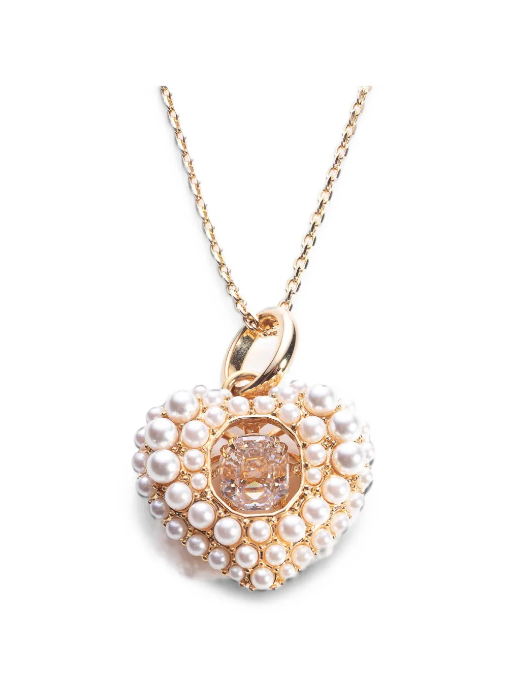 Swarovski Idyllia crystal and pearl necklace - Oro