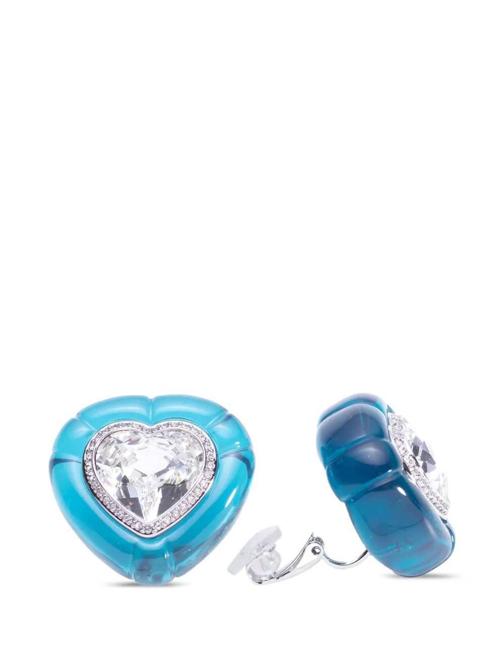 Swarovski Dulcis heart-shape earrings - Argento