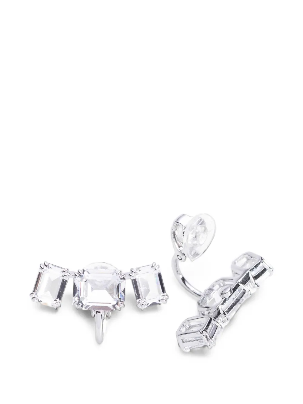 Swarovski Millenia crystal clip-on earrings - Argento