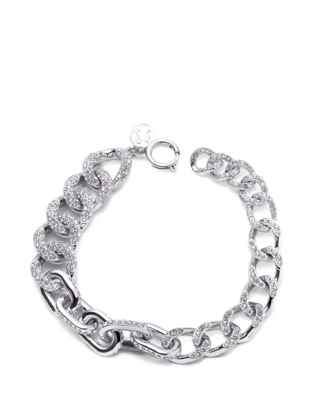 Swarovski Dextera crystal-embellished chain bracelet - Argento