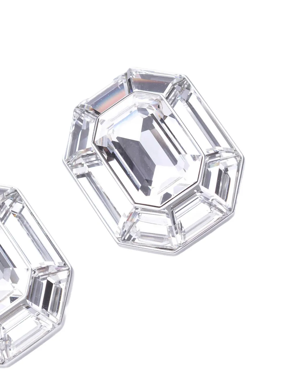 Swarovski Lucent crystal clip-on earrings - Argento