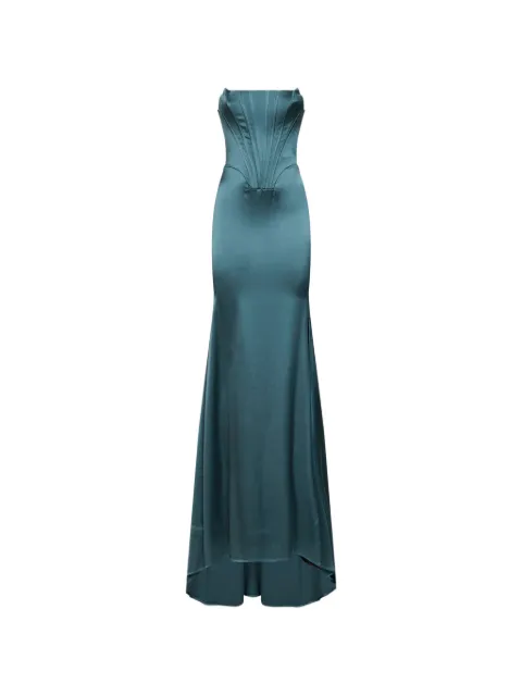 Giuseppe Di Morabito strapless bustier asymmetric gown