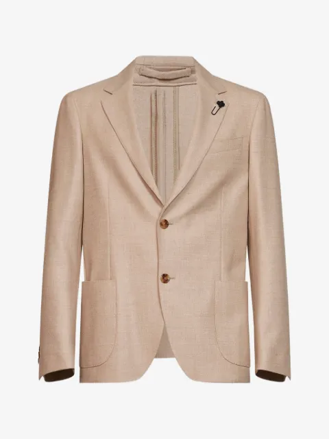 Lardini notched-lapel single-breasted blazer