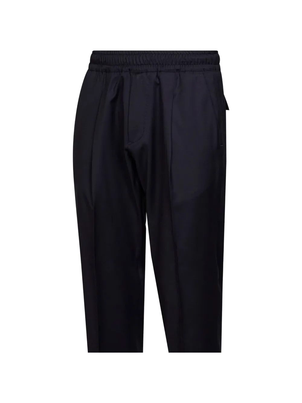 D4.0 Plooibroek met toelopende pijpen Blauw