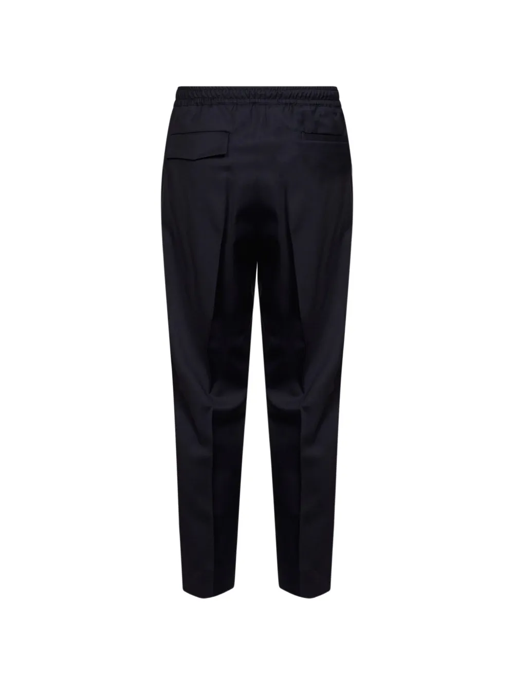 D4.0 Plooibroek met toelopende pijpen Blauw