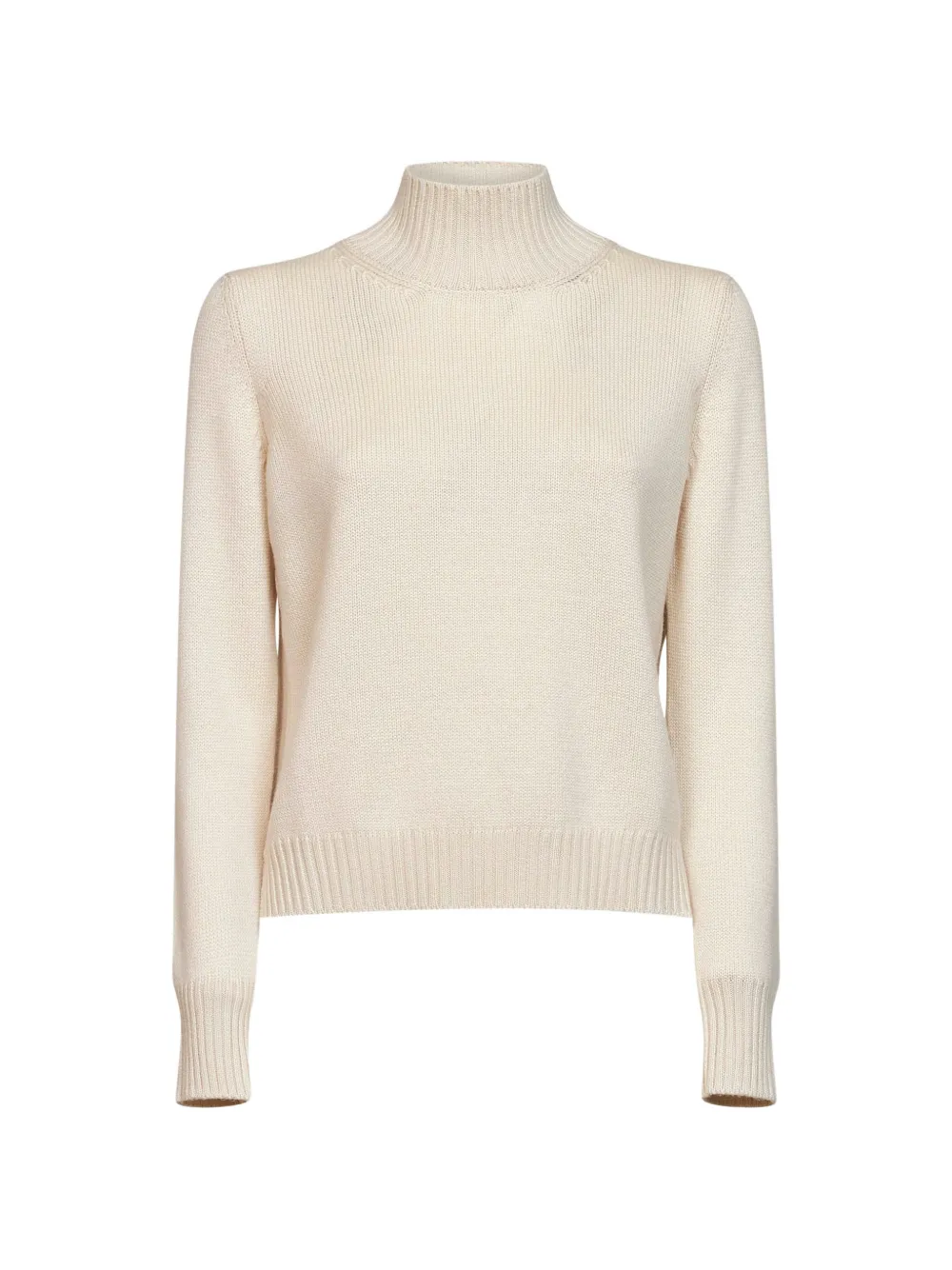 Blanca Vita ribbed-knit mock-neck sweater