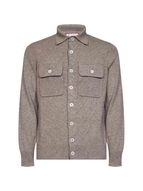 Brunello Cucinelli button-up chest-pocket cardigan