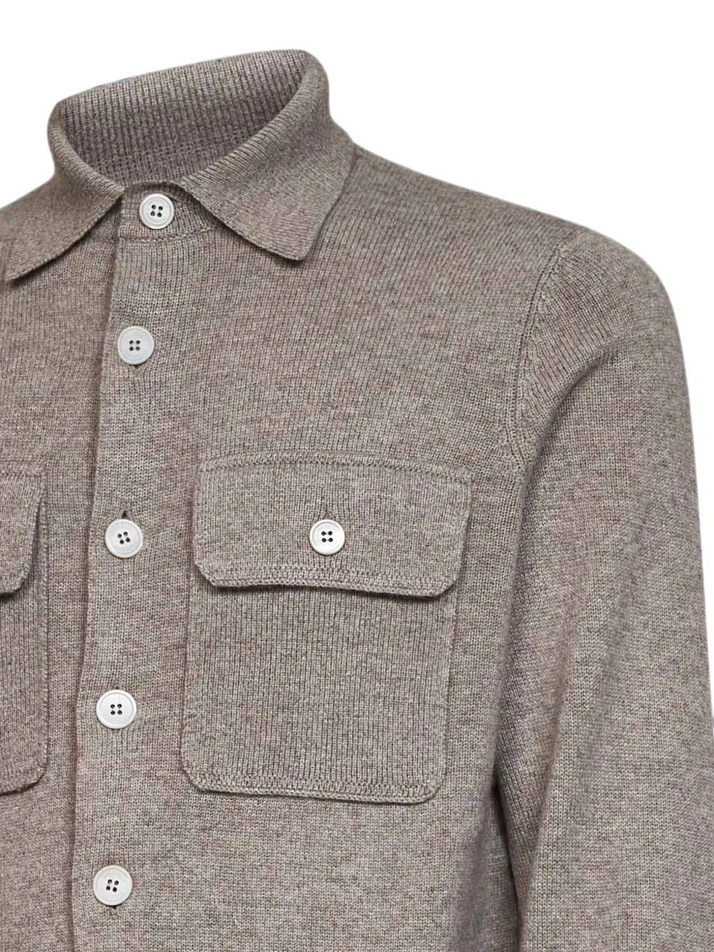 Brunello Cucinelli Vest met borstzak en knopen Grijs