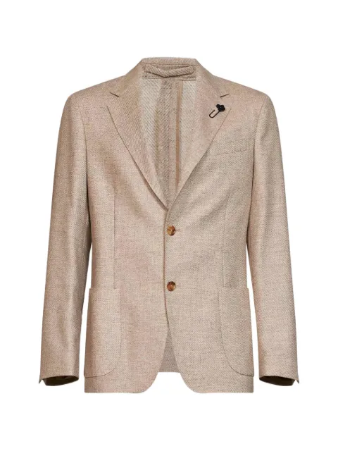 Lardini notched-lapel single-breasted blazer