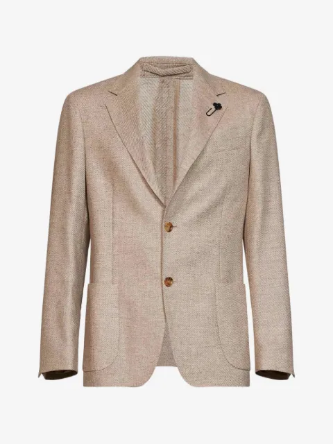 Lardini notched-lapel single-breasted blazer