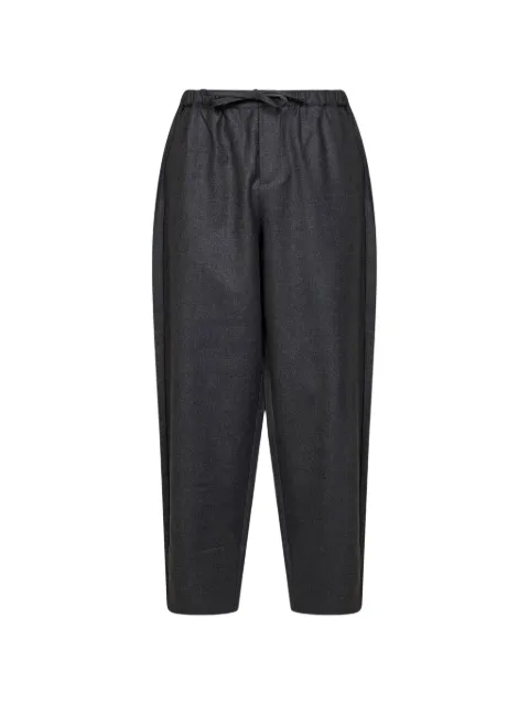 ROSE BURRITO drawstring-waist melange-effect trousers