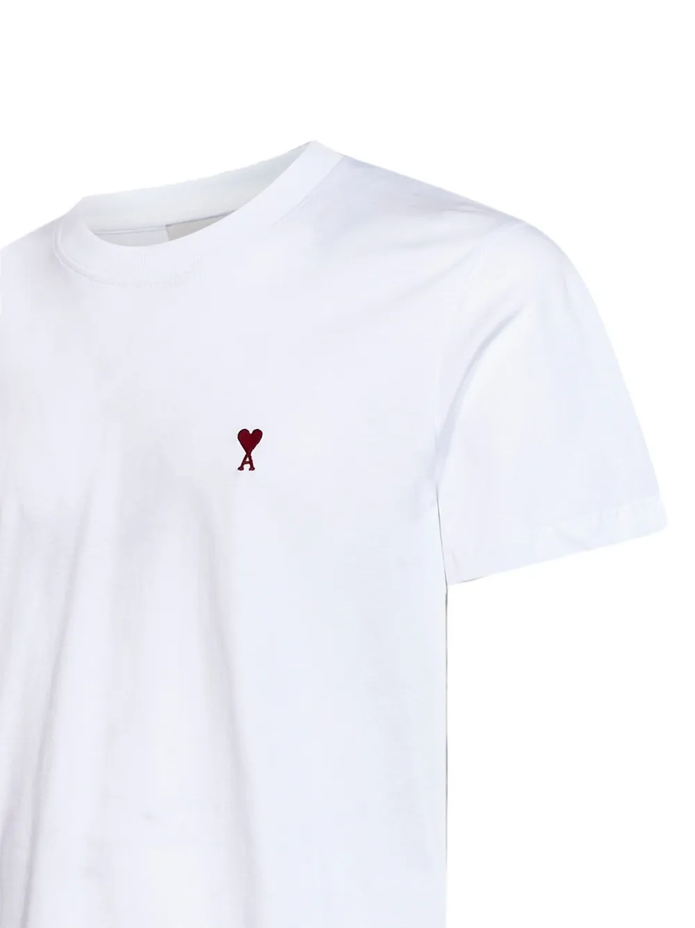 AMI Paris wit katoenen T-shirt met Ami de Coeur