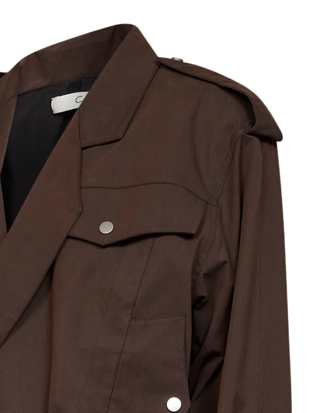 Co Belted Double-breasted Jacket in Brown, view 3