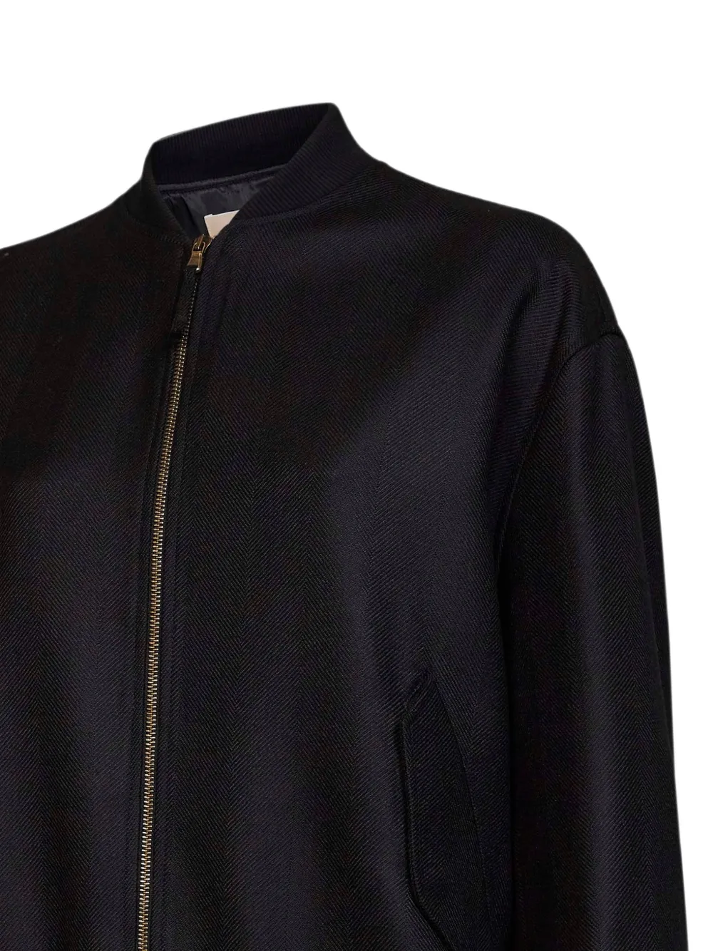 Blanca Vita Wollen jack met chevron patroon Zwart